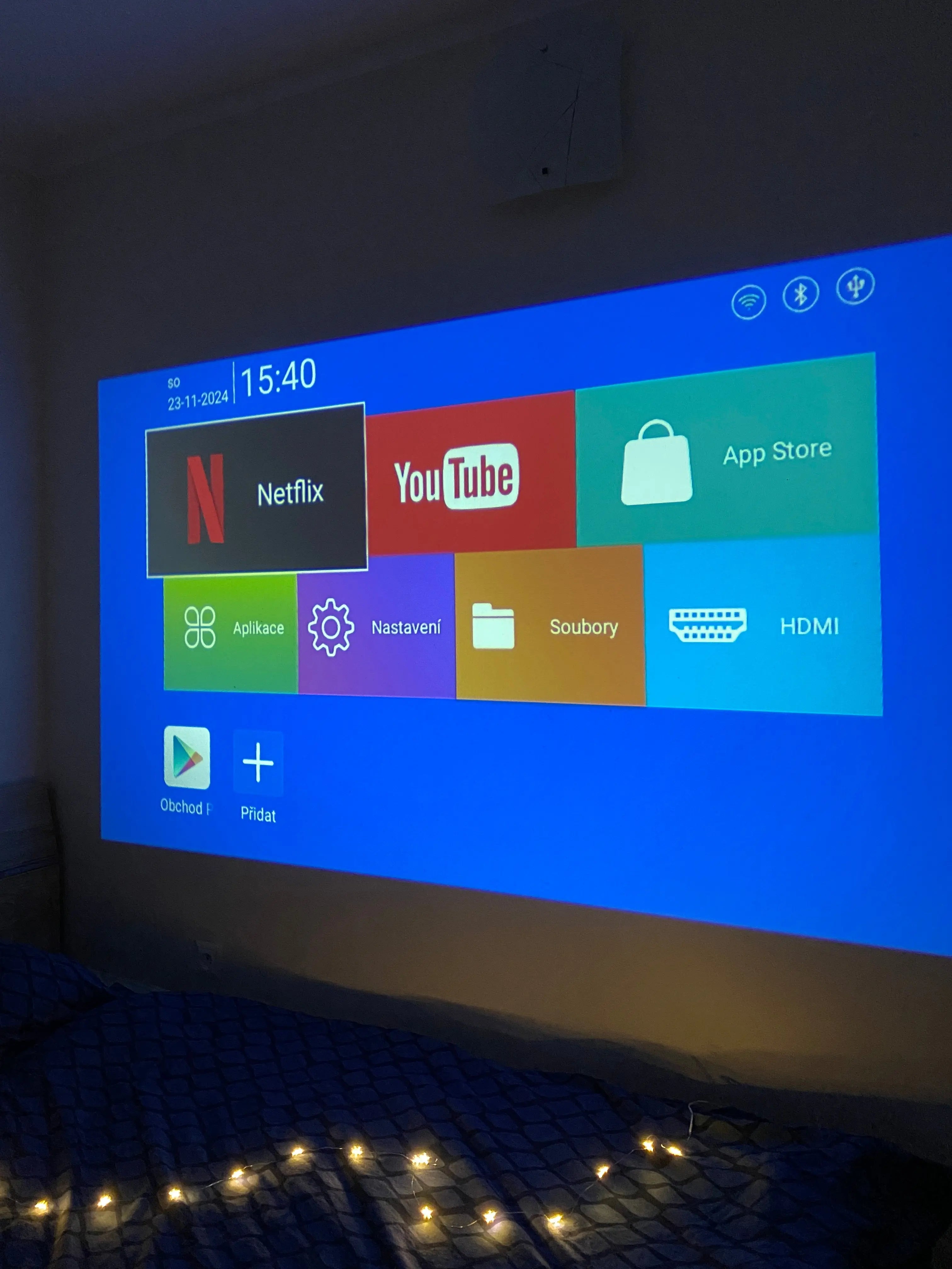 Promítaní projektoru